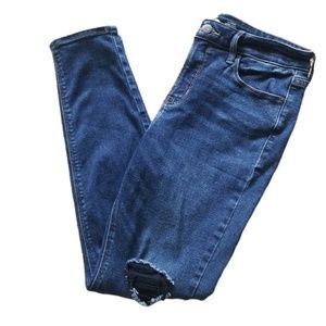 Old Navy Rockstar Super Skinny High Rise Distressed Ankle‎ Jeans Sz. 6